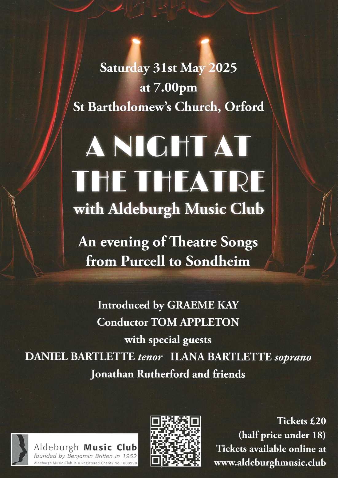 A Night at the Theatre: Songs from Purcell to Sondheim - St Bartholomew's Church, Orford